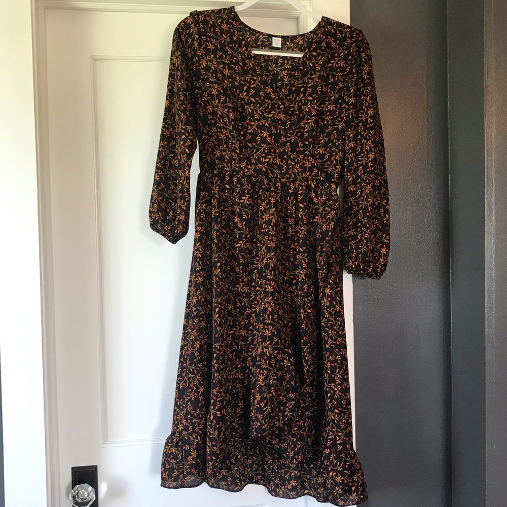 Black Floral Dress